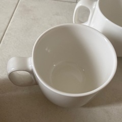 カップ　白 無地2個の画像