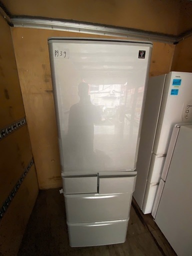 NO B939?福岡市内配送設置無料✨?SJ-W412D-S 冷蔵庫 プラズマクラスター冷蔵庫 シルバー [412L /5ドア /左右