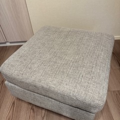 【⚠️3/20(祝)取りに来れる方優先】ソファ オットマン グレーの画像