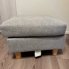 【⚠️3/20(祝)取りに来れる方優先】ソファ オットマン グレーの画像
