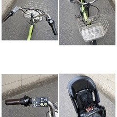  {受付中}🔴⭐️超特価⭐🔴電動自転車 ヤマハ 20インチ 子供乗せ 中古 031801の画像