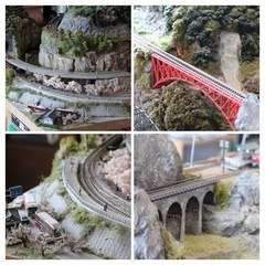 Nゲージ用ジオラマ・レイアウト　2,400mm×900mm　KATO &TOMIXの画像