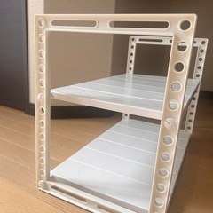 シンク下収納 2段 伸縮ラックの画像