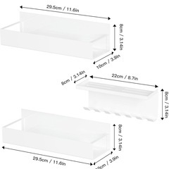 マグネット 浴室用ラック + 歯ブラシホルダー 6連の画像