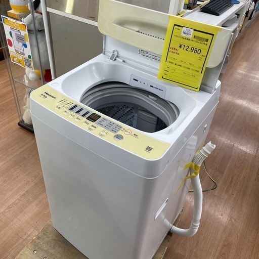 ☆ドリーム荒牧店☆ジモティー割引有☆【クリーニング済み】ハイセンス/5.5kg洗濯機/HW-T55H/2023年製/状態△