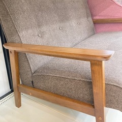 【トレファク高槻店】取りに来られる方限定！2人掛け厚手ファブリックソファのご紹介です！の画像