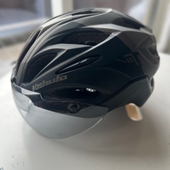 Kabuto サイクリングヘルメット シールド付き ブラックの画像