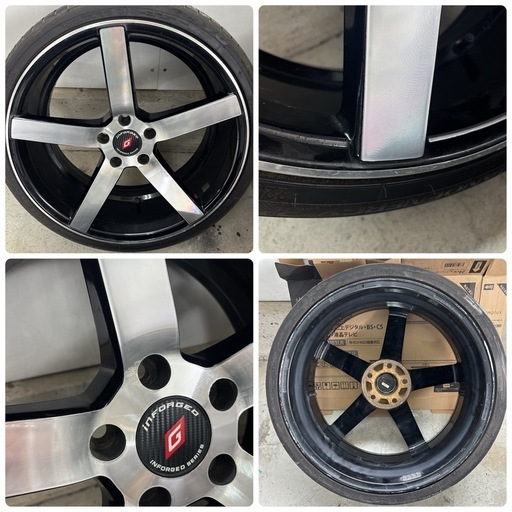 inFORGED 19インチ 8.5J 9.5J  5×114.3 ホイール4本セット 
