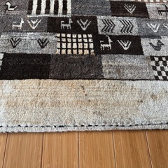 【GO-1741】ペルシャ ギャッベ ラグ カーペット マット イランの画像