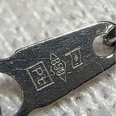 Pt850 0.10ct ダイヤモンドネックレス 45㎝  の画像
