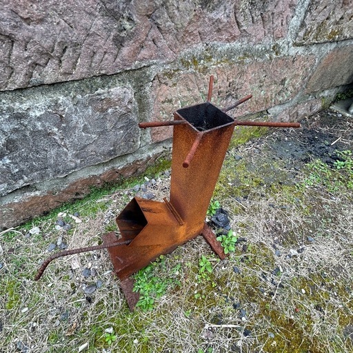 自作アウトドアロケットストーブ
