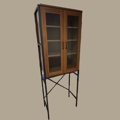 【🌿‬エアリゾーム 】食器棚 ゴミ箱上収納ラック キッチンラック [使用期間短い美品✨️] ブラウン×ブラックの画像