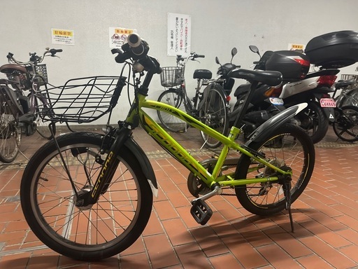 22インチ 子供用自転車 アサヒ セドナ (黄緑) 6段変速