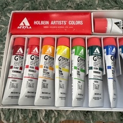 ACRYLA GOUACHEアクリラガッシュ　マスターセット１２色　筆付きの画像