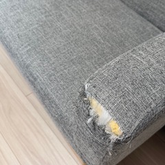 2人掛けファブリックソファ【幅130cm】の画像