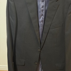 AOKI  黒ストライプスーツセット　JUNKO SHIMADA の画像