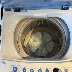 洗濯機7kg2020年製の画像