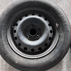 夏タイヤ付き鉄ホイール の画像