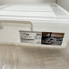 キャスター付きベッド
下収納の画像