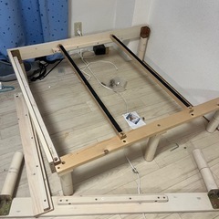 【無料】ベッドフレームとマットレス　セミダブルの画像