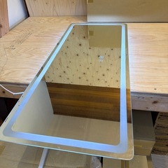 ミラー 400×950mm 曇止め/ライト機能付きの画像