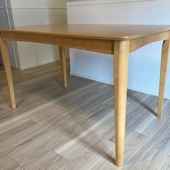 ニトリ　ダイニングテーブル　120 オークの画像