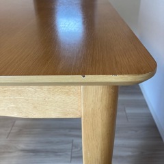 ニトリ　ダイニングテーブル　120 オークの画像
