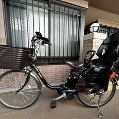 パナソニック　チャイルドシート付き電動自転車の画像