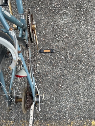 【取引中】自転車 充電式ライト付き