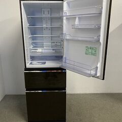 三菱 3ドア冷凍冷蔵庫 365L 自動製氷 MR-CX37F-BR グロッシーブラウン 2021年製 中古家電 店頭引取歓迎 R10469の画像