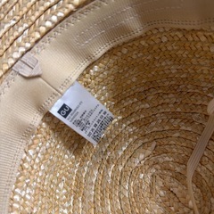 GU麦わら帽子あごひも付の画像