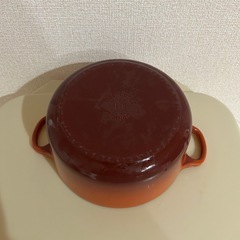 ルクルーゼ　ル・クルーゼ　18センチ　ホーロー　鍋　中古の画像