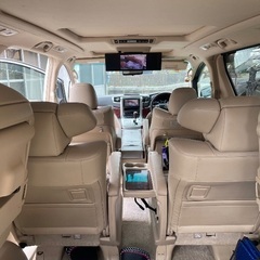 ヴェルファイア　3.5L フル装備 両側パワースライドドア フルセグ ソナー クルーズコントロール パール 車検9/7 無事故車 パワーシートの画像