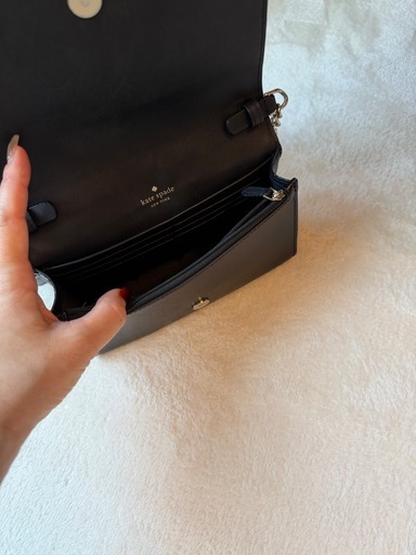kate spade ケイトスペード 黒 サフィアノ ミニ ショルダー