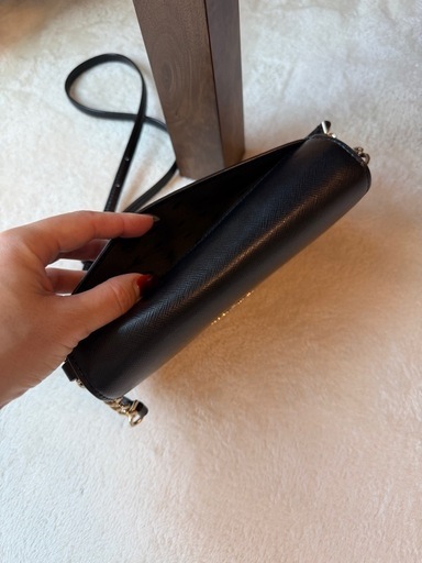kate spade ケイトスペード 黒 サフィアノ ミニ ショルダー