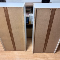 カラーボックス ホワイト 2台の画像