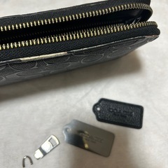 コーチ 財布 黒 　の画像