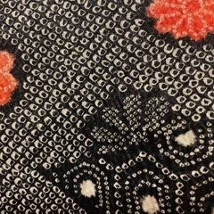 羽織り絞り柄の画像