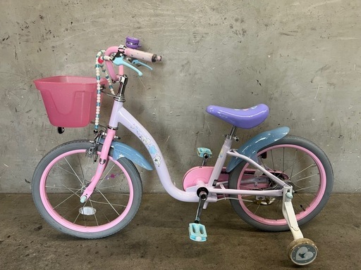 NO.230 子供自転車 ides アイデス プリンセスゆめラブS 18インチ 人気 補助輪