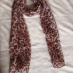 花柄とヒョウ柄のスカーフセットの画像