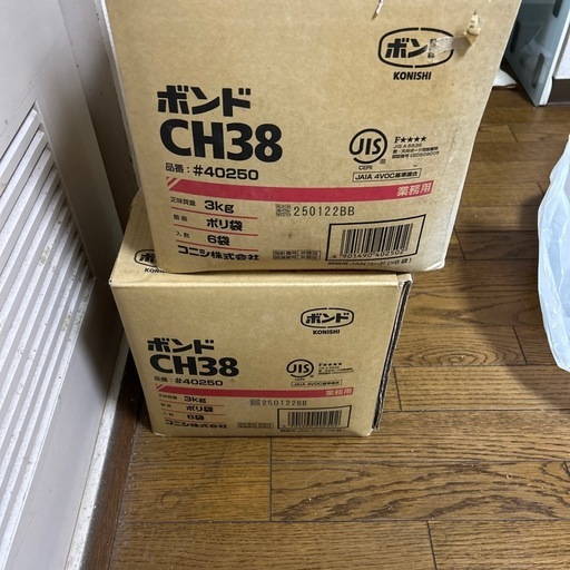 木工用ボンド　詰め替え用　3kg 6袋入り3箱