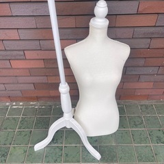 洋裁用トルソー マネキン アイボリーの画像