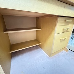 【早い者勝ち】昭和レトロな　学習机、椅子、レターケース、蛍光灯セットでの画像