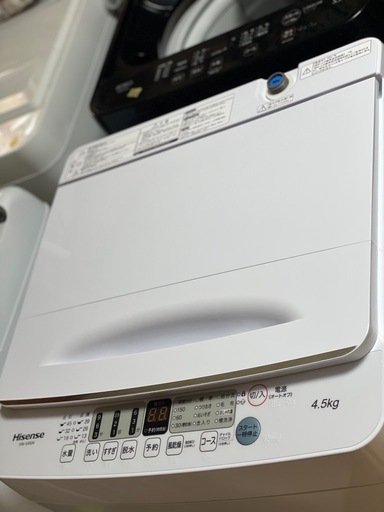 送料・設置込み可?表示価格より10%OFF?洗濯機　4.5kg  Hisense 2021年【分解クリーニング済み】