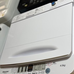 送料・設置込み可🉐表示価格より10%OFF🉐洗濯機　4.5kg  Hisense 2021年【分解クリーニング済み】の画像