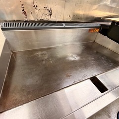 奄美【島内限定・引取歓迎】ガスグリドル 冷蔵ドロワーコールドテーブルセット｜清掃済！の画像