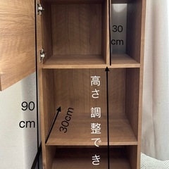 木製ラック 収納棚　本棚　カラーボックスの画像