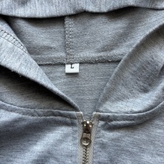 SHEIN  クロップド丈 薄手 パーカーの画像