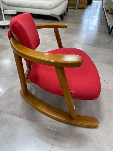 かに座椅子　無限工房　レッド