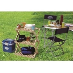 木製　3段ラックの画像